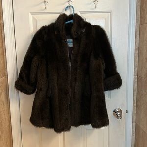 Young Gallery girls faux fur coat